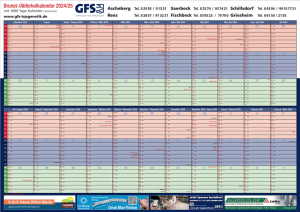 2023 GFS Brunst  Und Abferkelkalender