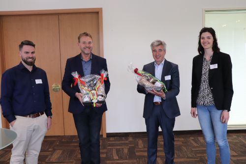 v.l.: Max Wiechert, Dr. Albert Hortmann-Scholten, Hubert Kelliger, Susanne Rohde