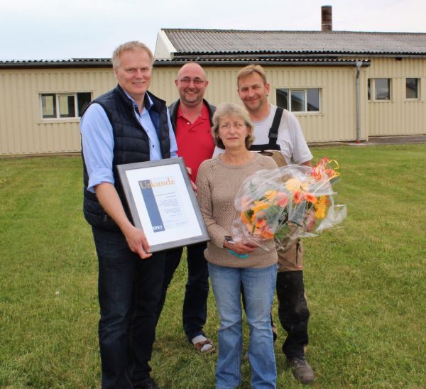 v.l. Josef Brüninghoff, Adriaan Dingemanse, Karola Worm, Rene Sureck