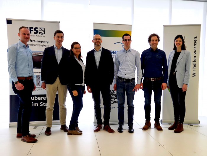 v.l.: Bernhard Schulze Dorfkönig, Johannes Esser, Dr. Sandra Vagt, Dr. Bernhard Lingemann, Bernd Heiming, Hendrik Terhürne-Hörmann und Susanne Rohde.