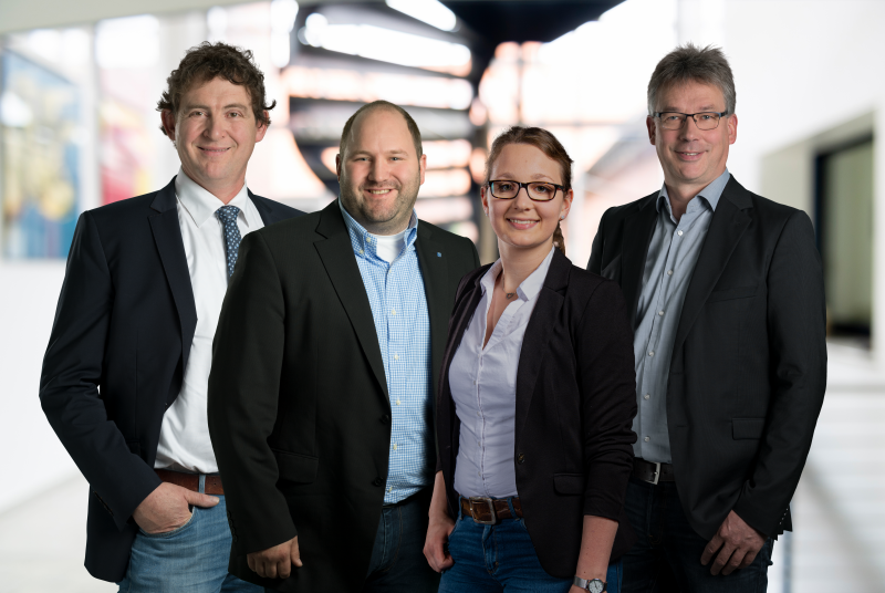 v.l.: Heinrich Jans-Wenstrup, Robert Dietz, Klaudia Arnemann, Paul Hegemann